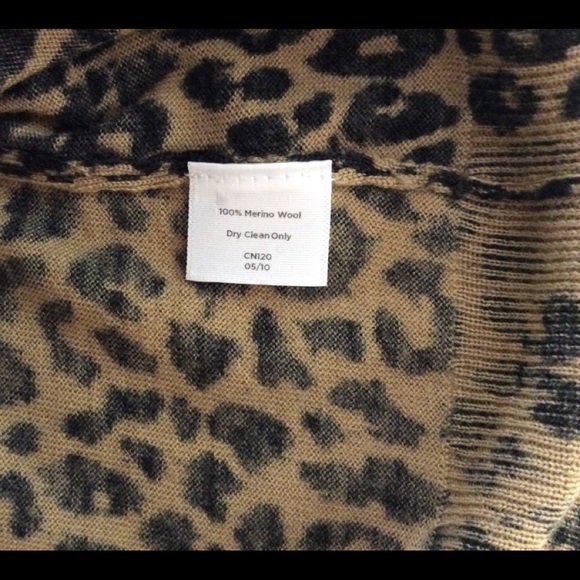 Leopard print merino wool sweater. Size MP. - Picture 5 of 5